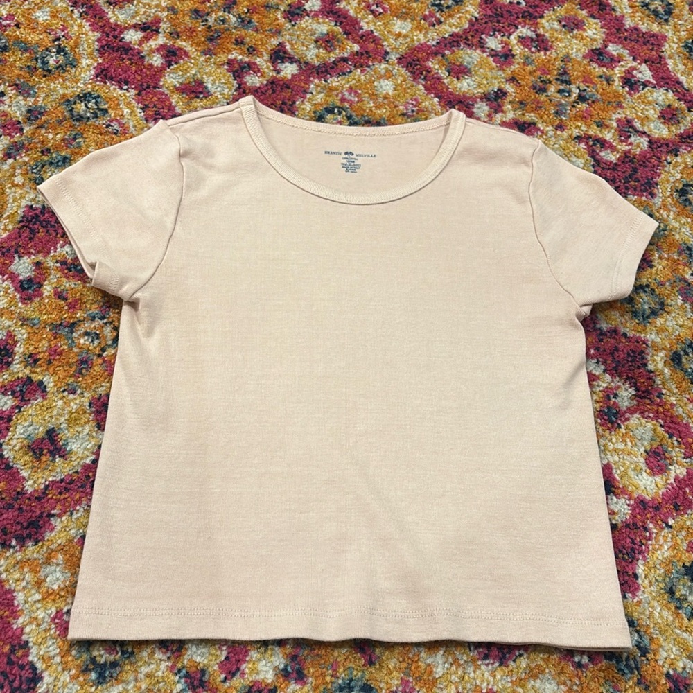 Light pink baby tee brandy Melville